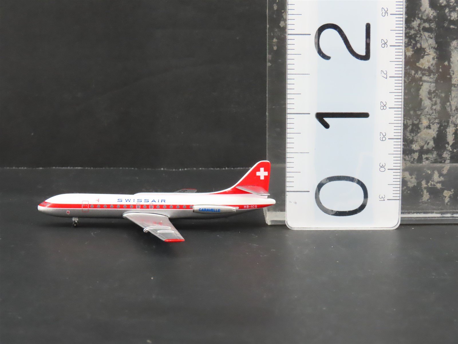 1:400 Scale AeroClassics Die-Cast Swissair Caravelle SE-210 Aircraft HB-ICS