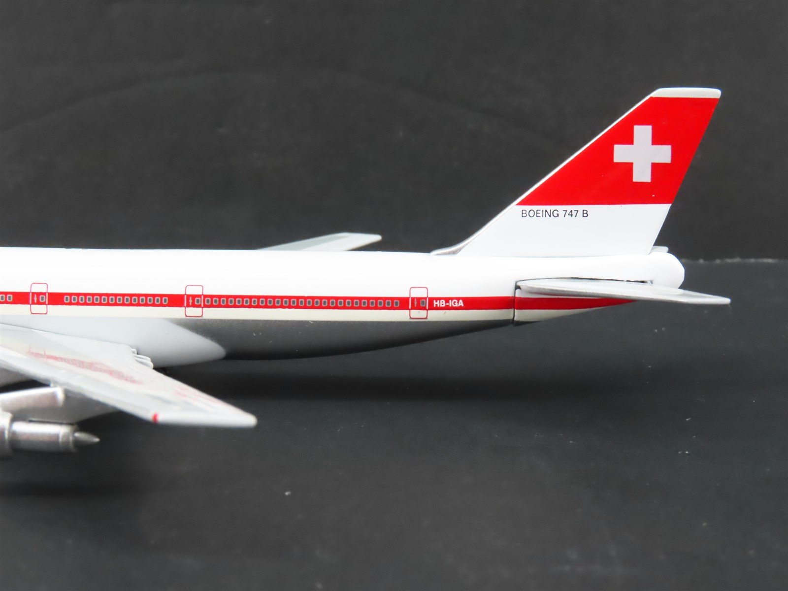 1:500 Scale StarJets SJSWR153 Die-Cast Swissair Boeing 747-200 Aircraft HB-IGA