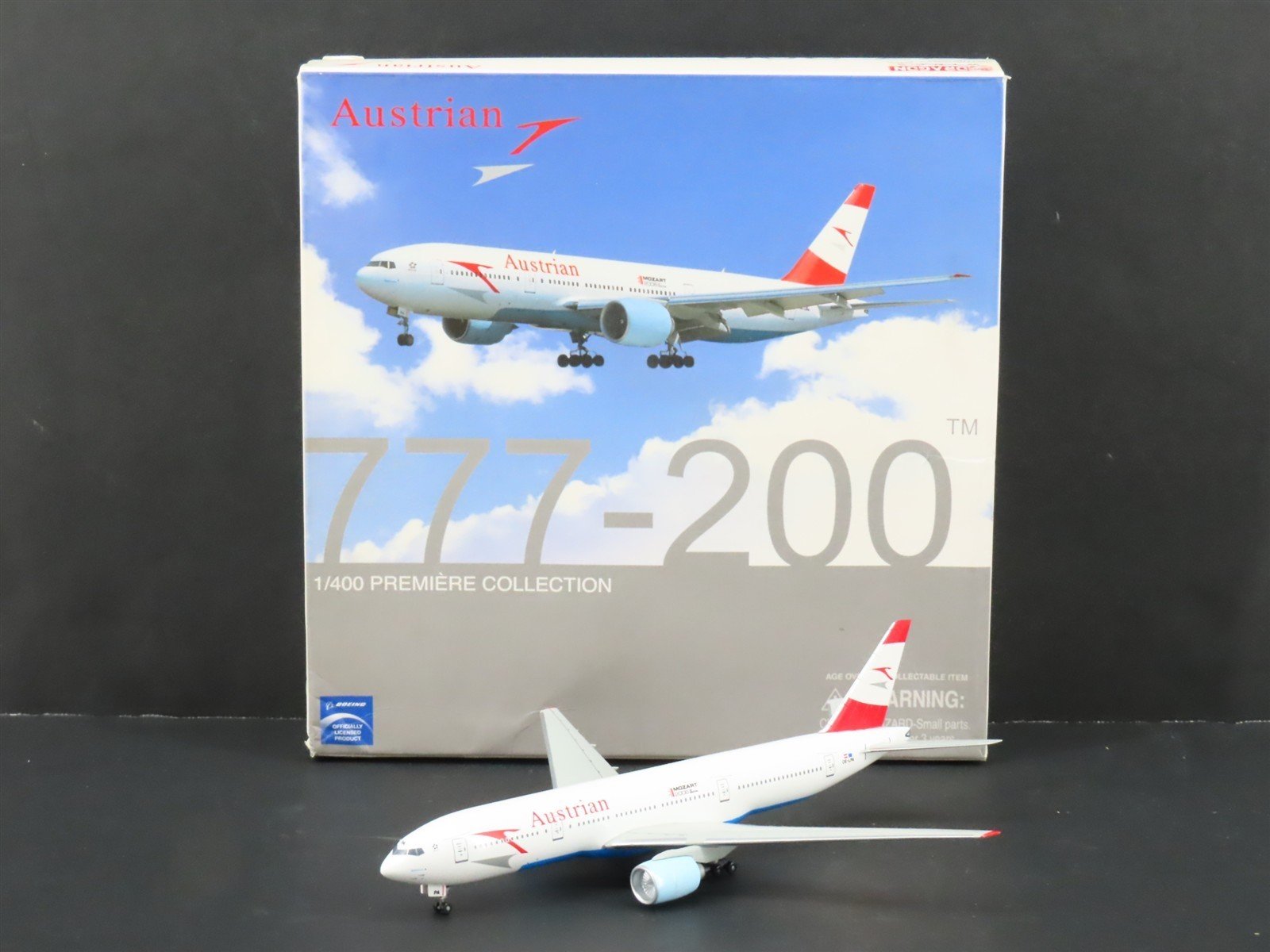 1:400 Dragon Wings 55589 Austrian Boeing 777-200 Aircraft OE-LPA Mozart 2006