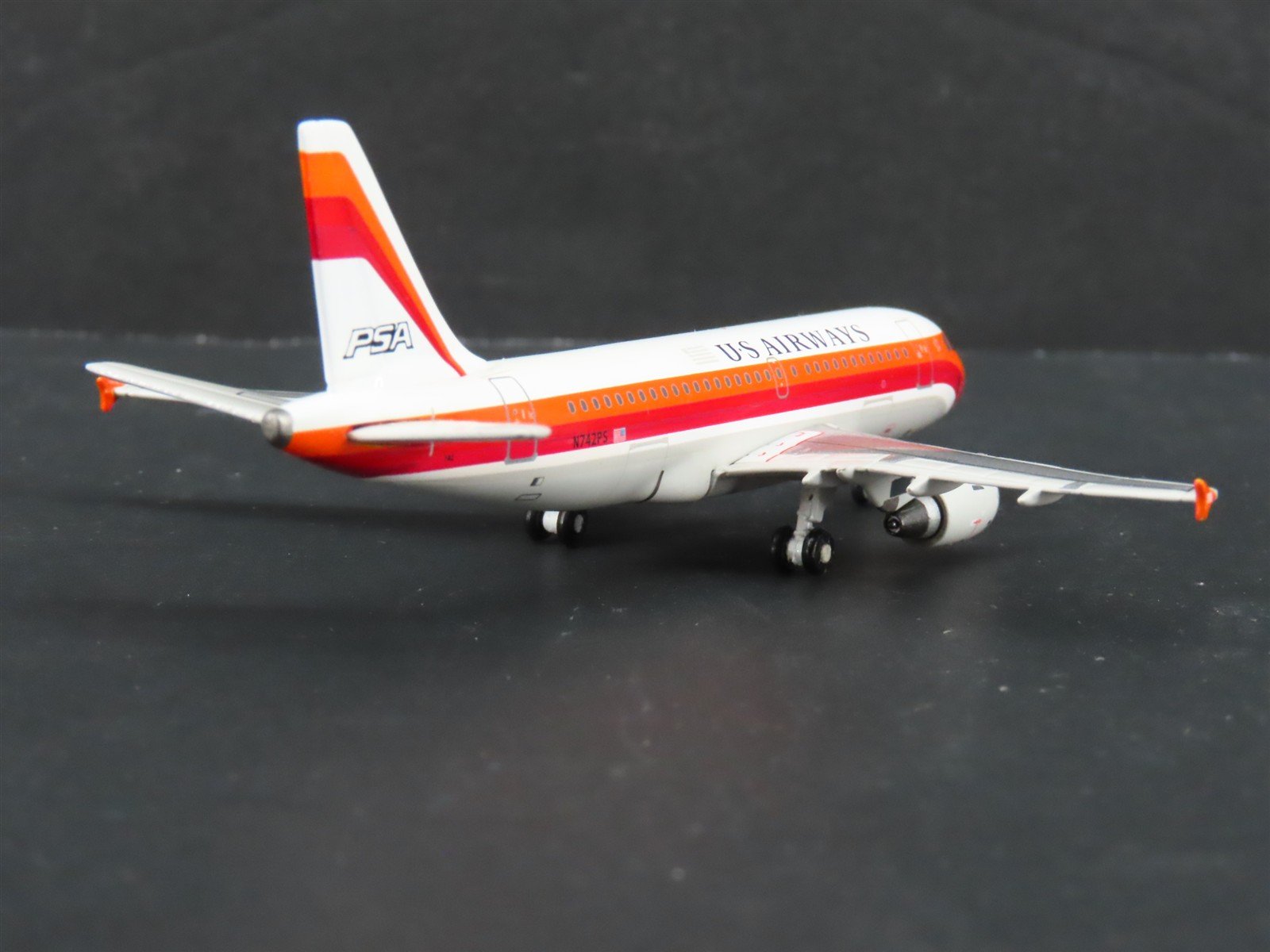 1:400 Scale GeminiJets GJPSA680 Die-Cast US Airways Airbus A319 Aircraft N742PS