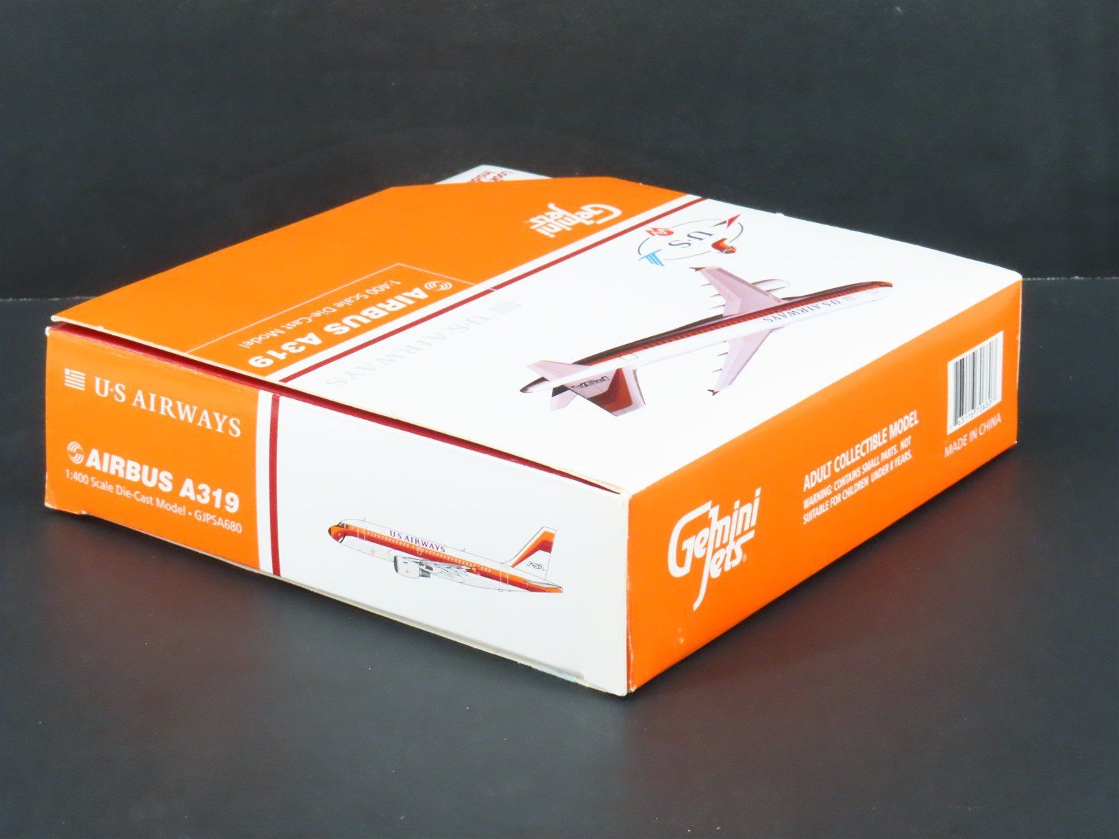 1:400 Scale GeminiJets GJPSA680 Die-Cast US Airways Airbus A319 Aircraft N742PS