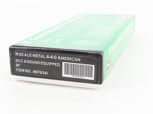 N Scale Model Power 876341 ATSF Santa Fe 4-4-0 Steam Loco #212 w/ DCC & Sound