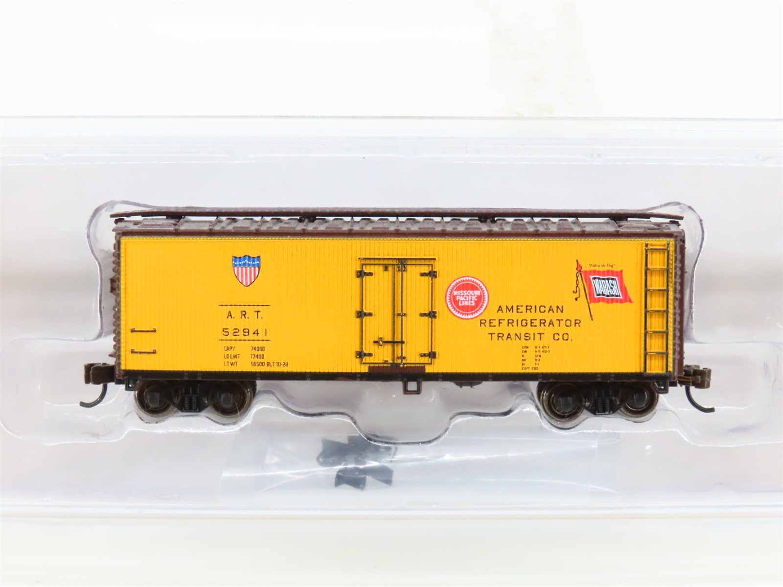N Scale Bachmann 19854 ART American Reefer Transit 40' Woodside Reefer #52941