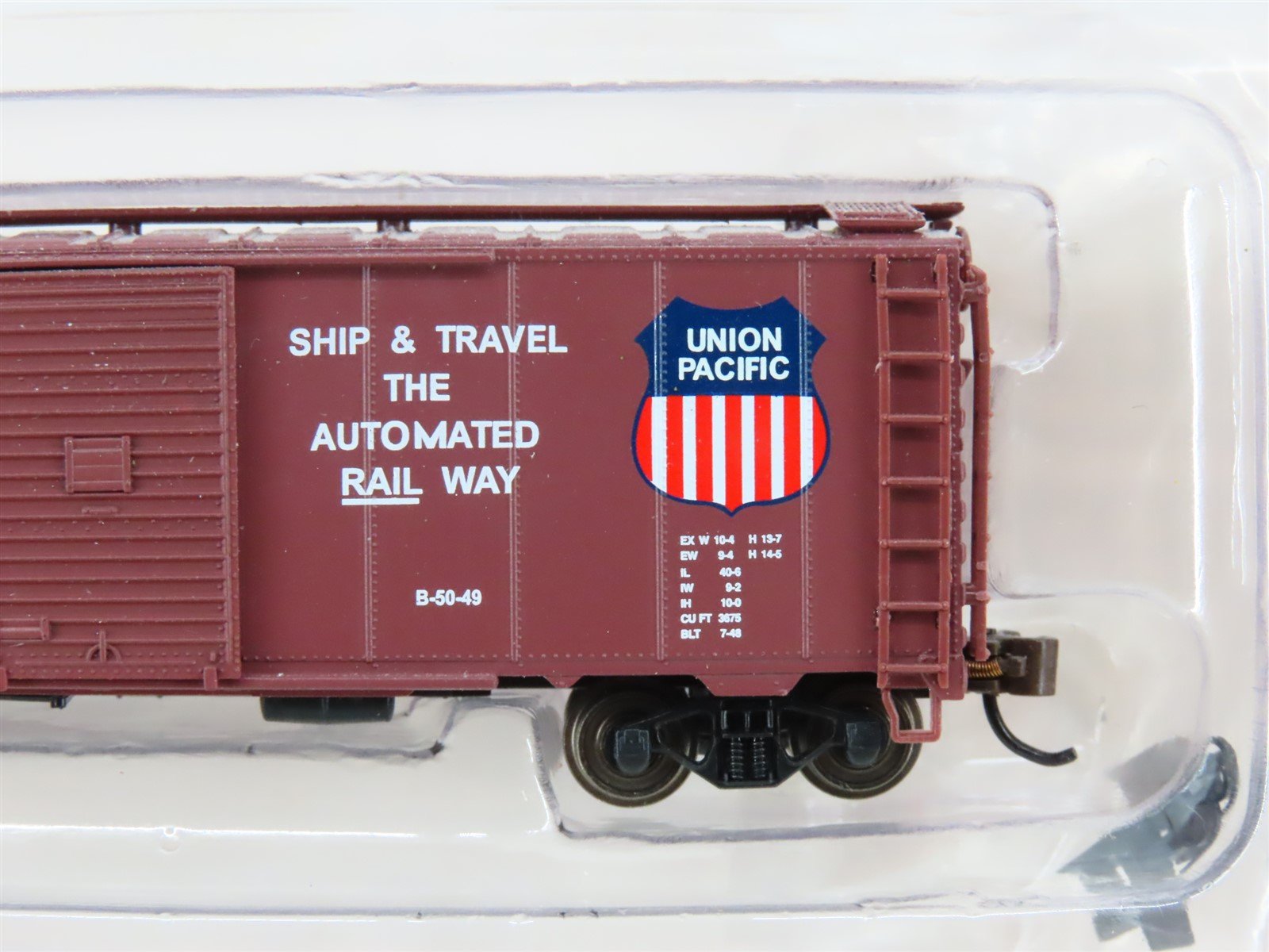N Scale Bachmann 17053 UP Union Pacific AAR 40' Steel Boxcar #108848