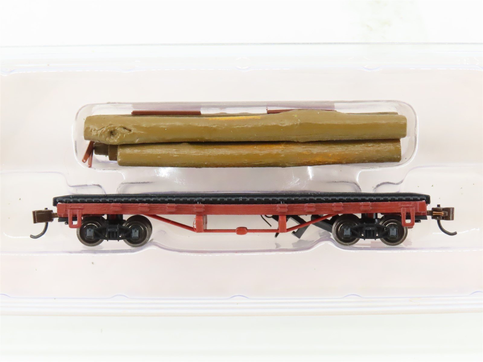 N Scale Bachmann 18352 Unlettered 40' ACF 1935-1960 Log Car w/Loads