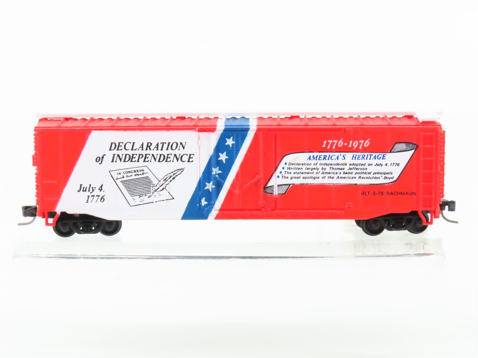 N Scale Bachmann 5201 Declaration of Independence Bicentennial 51' Boxcar