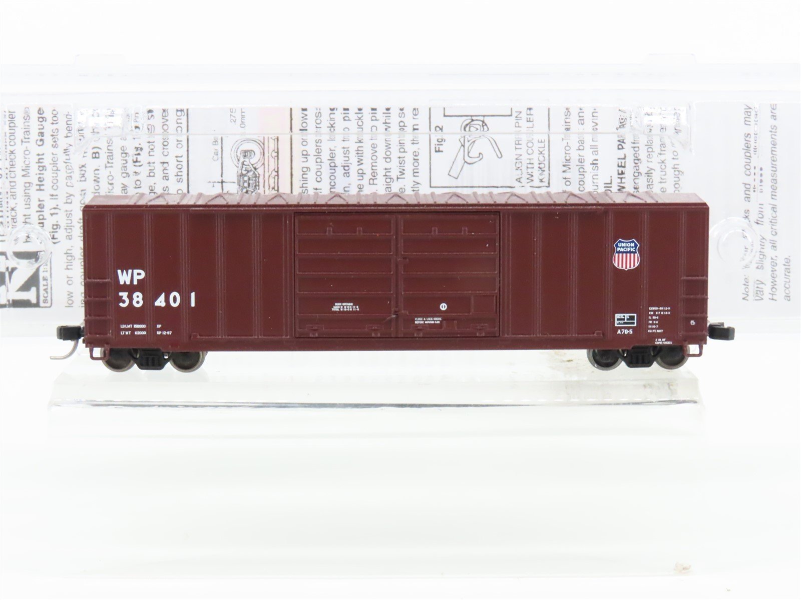 N Scale UP/WP Western Pacific 50' Boxcar #38401