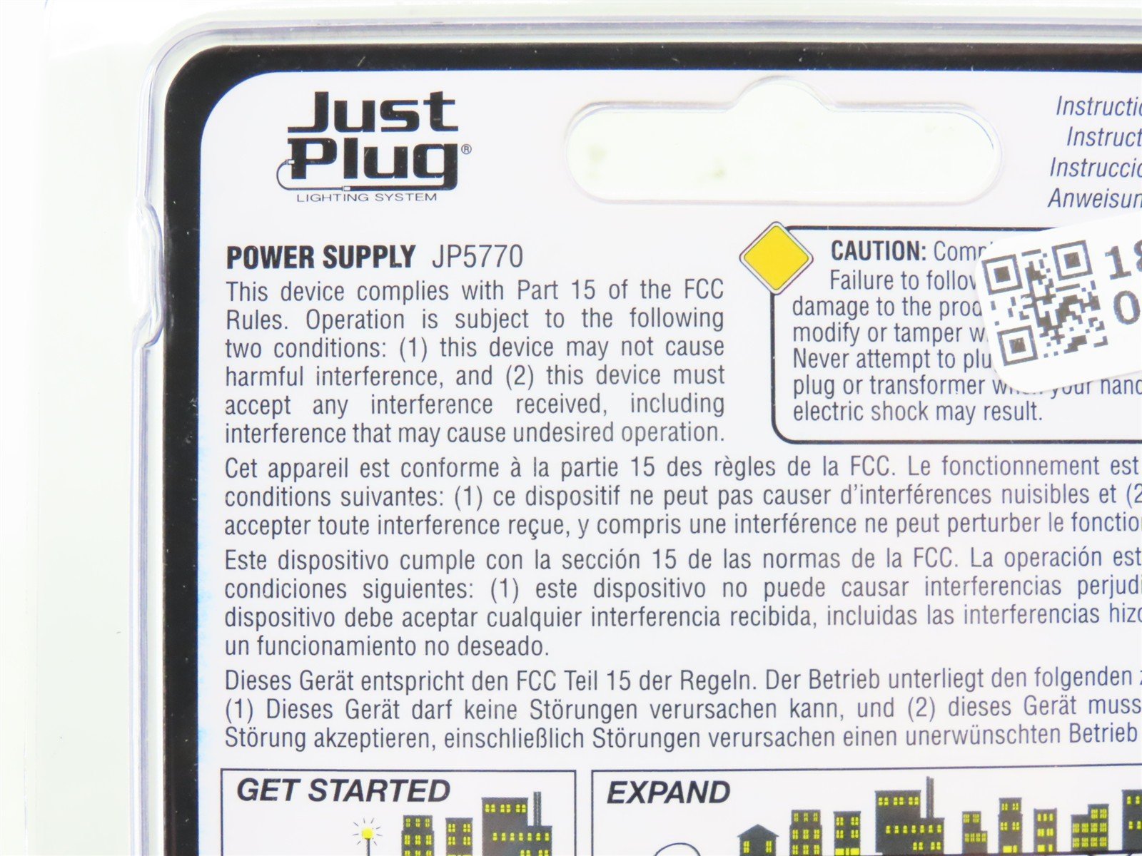 All Scales Woodland Scenics Just Plug JP5770 Power Supply