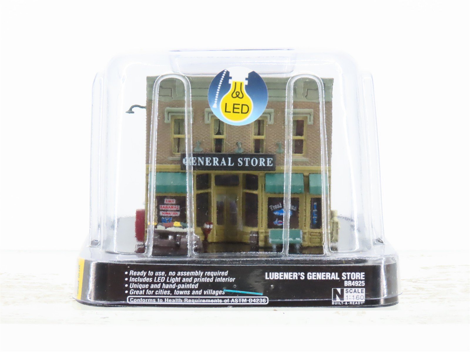 N Scale Woodland Scenics BR4925 Lubener's General Store w/ LED Light