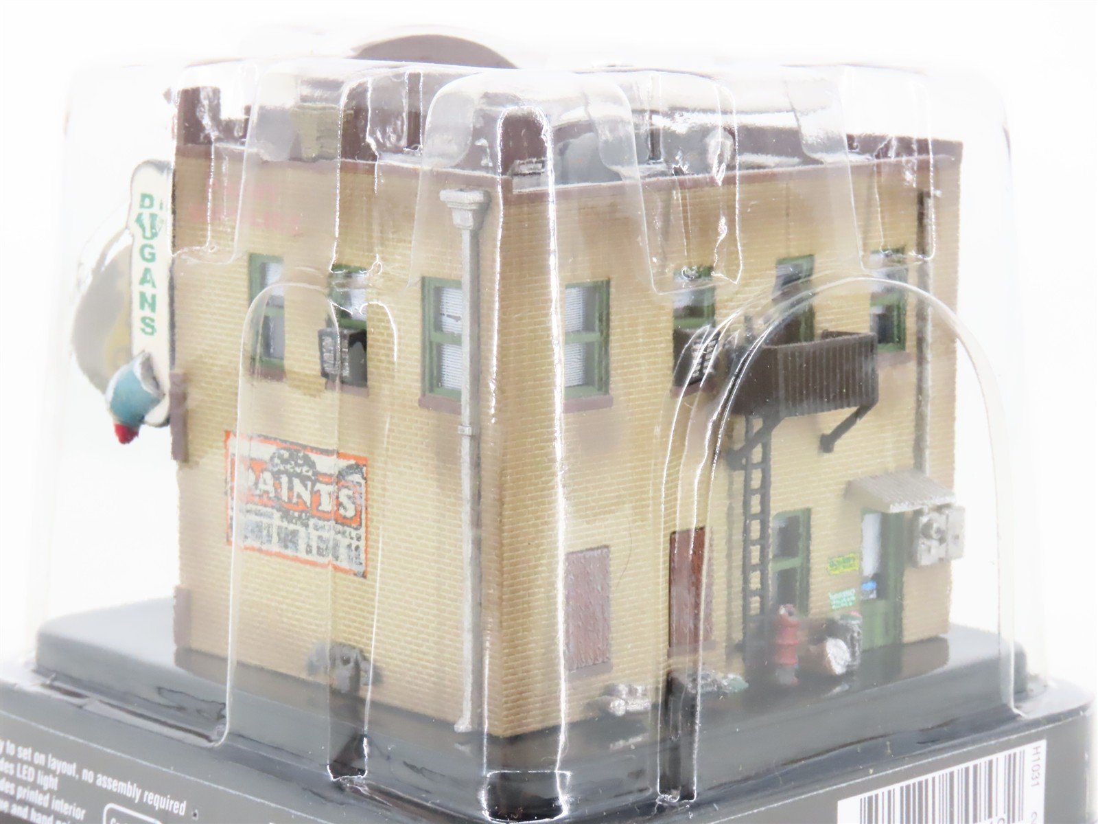 N Woodland Scenics Landmark Structures BR4943 Dugan's Paint Store w/ LED Light