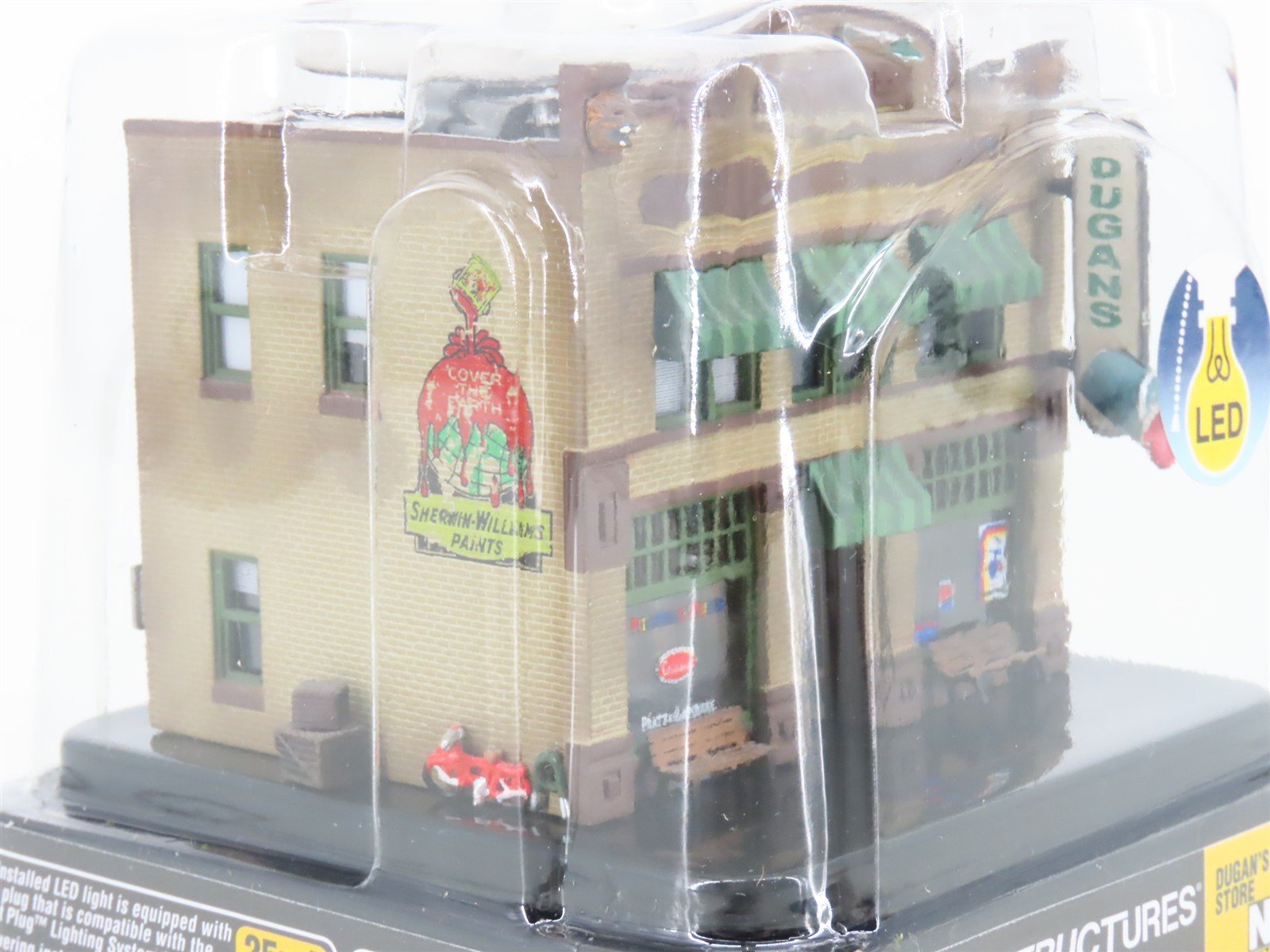 N Woodland Scenics Landmark Structures BR4943 Dugan's Paint Store w/ LED Light