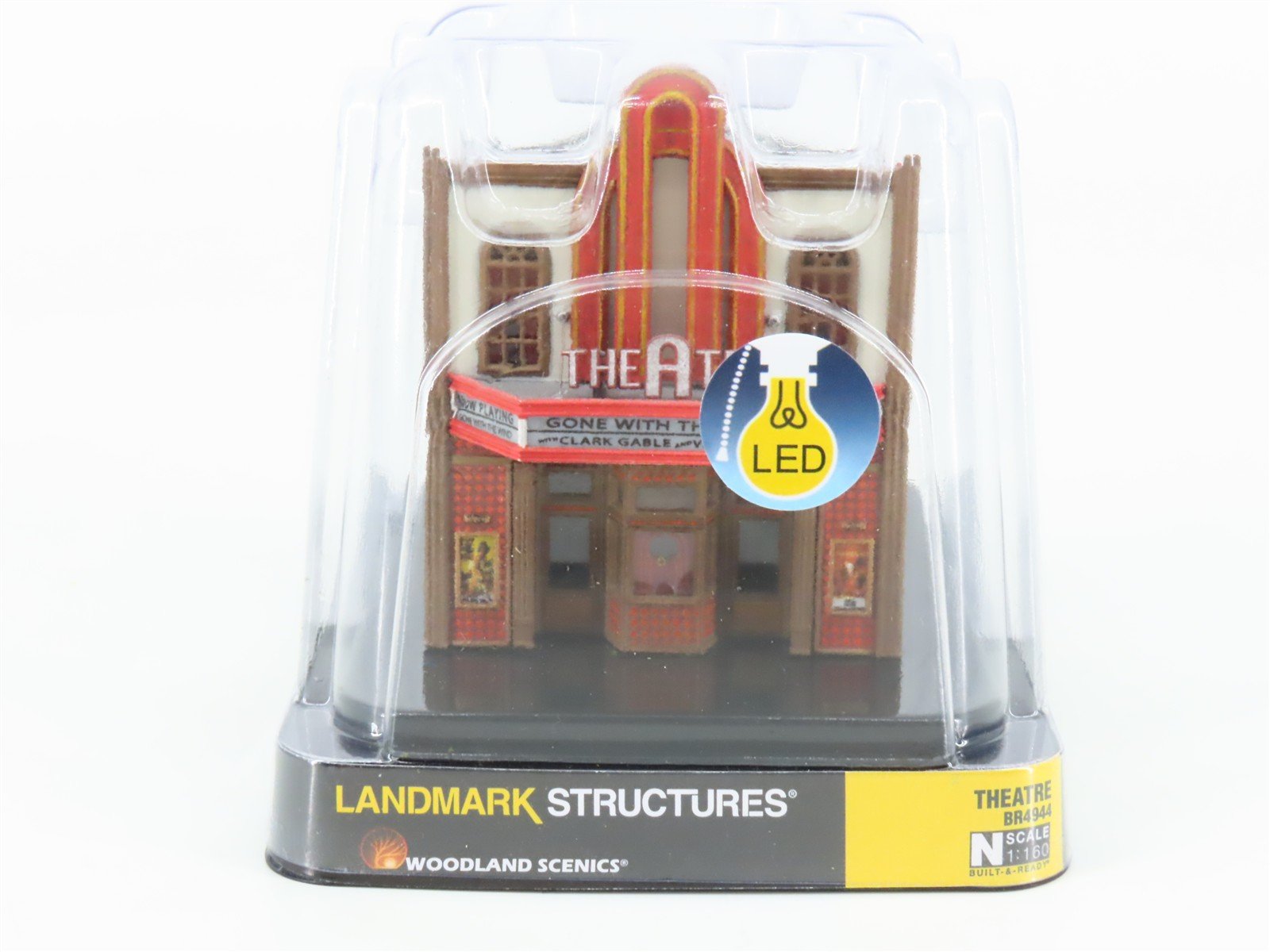 N Scale Woodland Scenics Landmark Structures BR4944 Theatre w/ LED Light