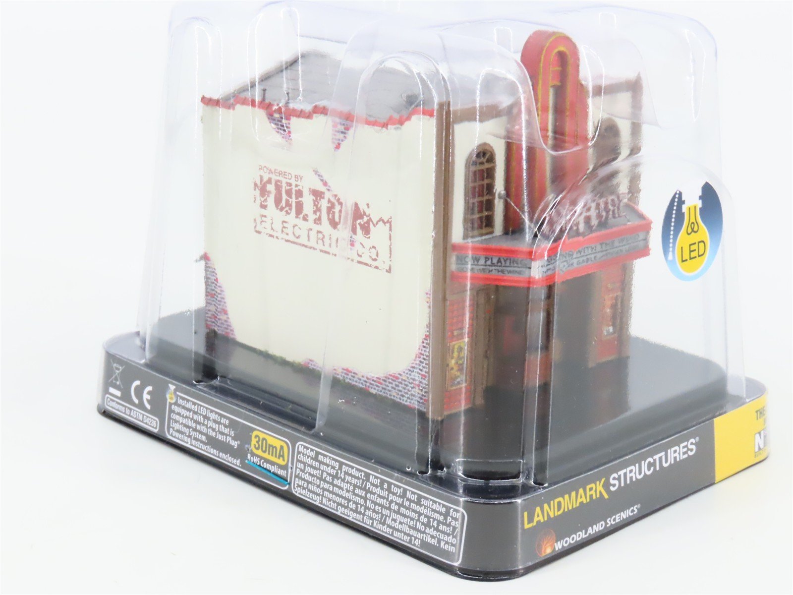 N Scale Woodland Scenics Landmark Structures BR4944 Theatre w/ LED Light