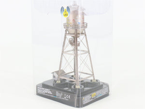 N Woodland Scenics Landmark Structures BR4954 Rustic Water Tower w/ LED Light
