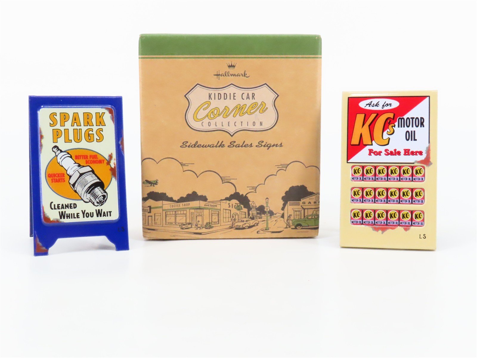 Hallmark Kiddie Car Corner Collection Sidewalk Sales Signs 2-Pack
