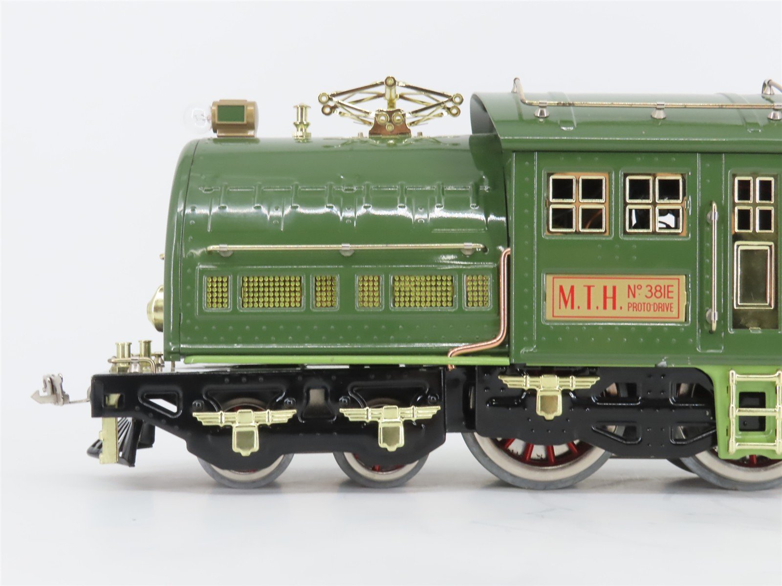 Standard Gauge MTH Tinplate 10-1077-1 Green Electric #381E w/ Sound