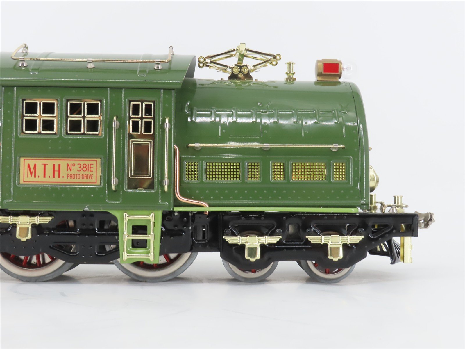 Standard Gauge MTH Tinplate 10-1077-1 Green Electric #381E w/ Sound