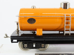 Standard Gauge MTH Tinplate 10-1050 #215 Orange w/ Nickel Trim Tankcar