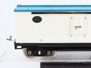 Standard Gauge MTH Tinplate 10-206 #214R White & Blue w/Nickel Trim Reefer