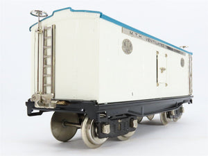Standard Gauge MTH Tinplate 10-206 #214R White & Blue w/Nickel Trim Reefer
