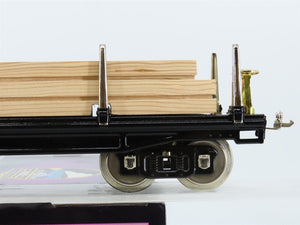 Standard Gauge MTH Tinplate 10-1072 #211 Black w/Brass Trim Flatcar