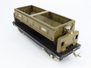 Standard Gauge MTH Tinplate #218 Brown Dump Gondola Car