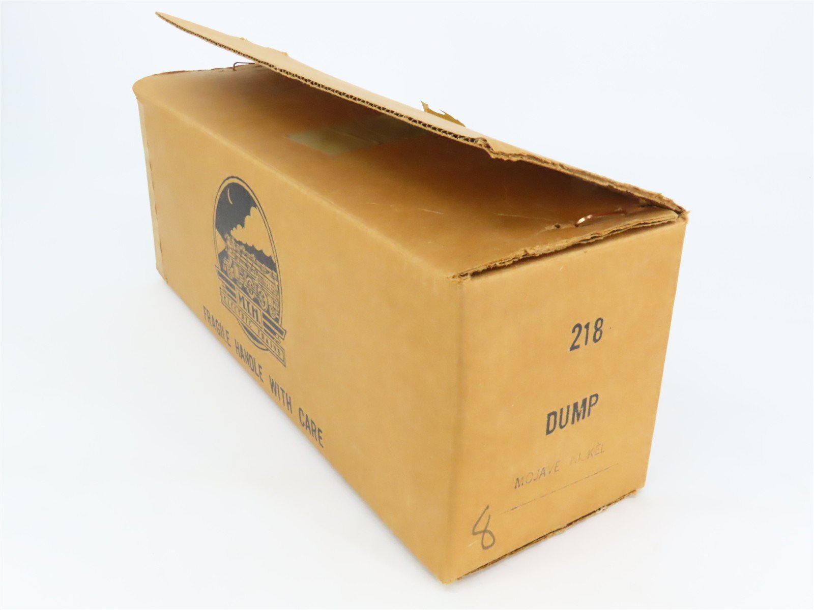 Standard Gauge MTH Tinplate #218 Brown Dump Gondola Car