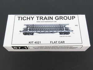 HO Scale Tichy Train Group Kit #4021 Undecorated 40' 50-Ton Flat Car