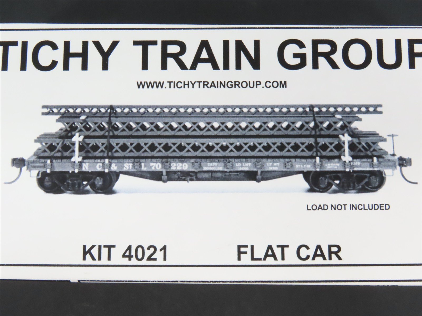 HO Scale Tichy Train Group Kit #4021 Undecorated 40' 50-Ton Flat Car