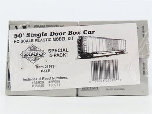 HO PROTO 2000 Kit #21979 P&LE Pittsburgh & Lake Erie 50' Box Car 4-Pack - SEALED