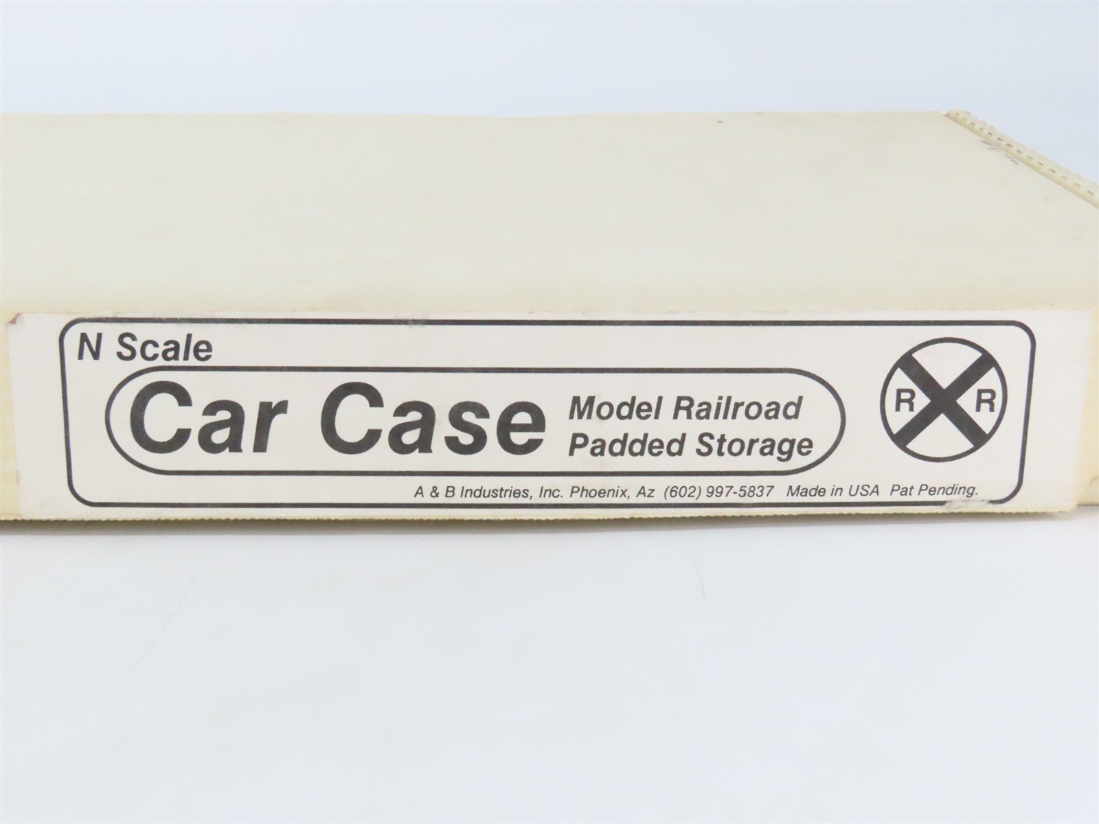 N Scale A&B Car Case Model Railroad Padded Storage Empty Box - 28" x 12" x 2"