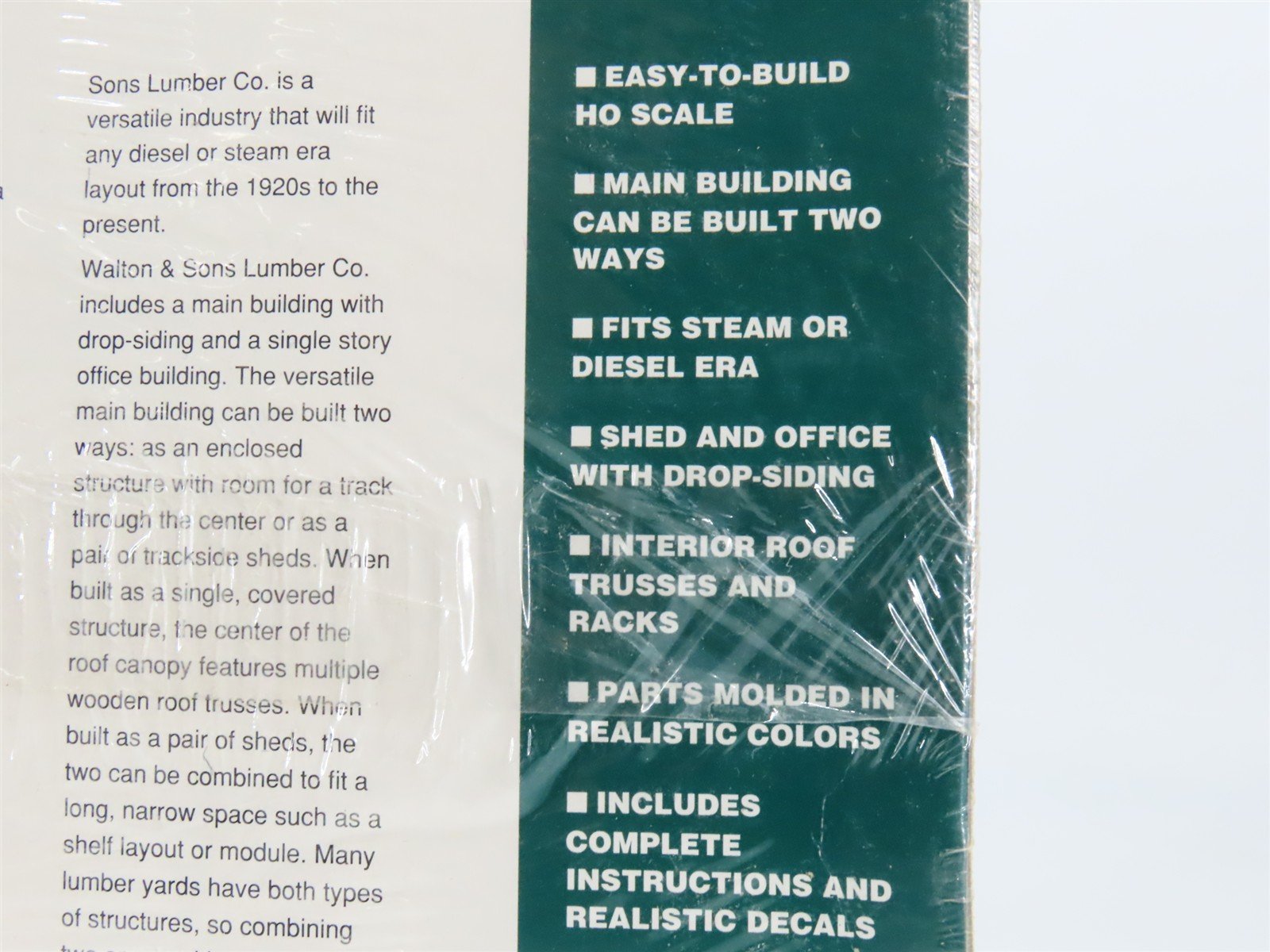 HO Scale Walthers 933-3057 Walton & Sons Lumber Co. Building Kit SEALED