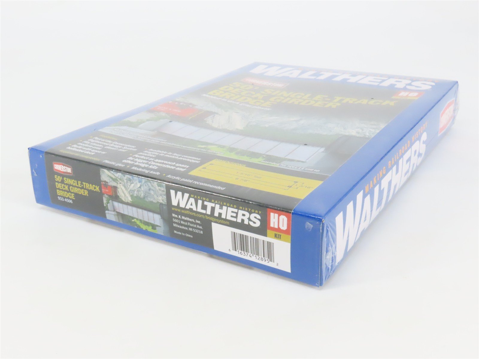 HO Scale Walthers 933-4506 50' Single Track Deck Girder Bridge Kit SEALED