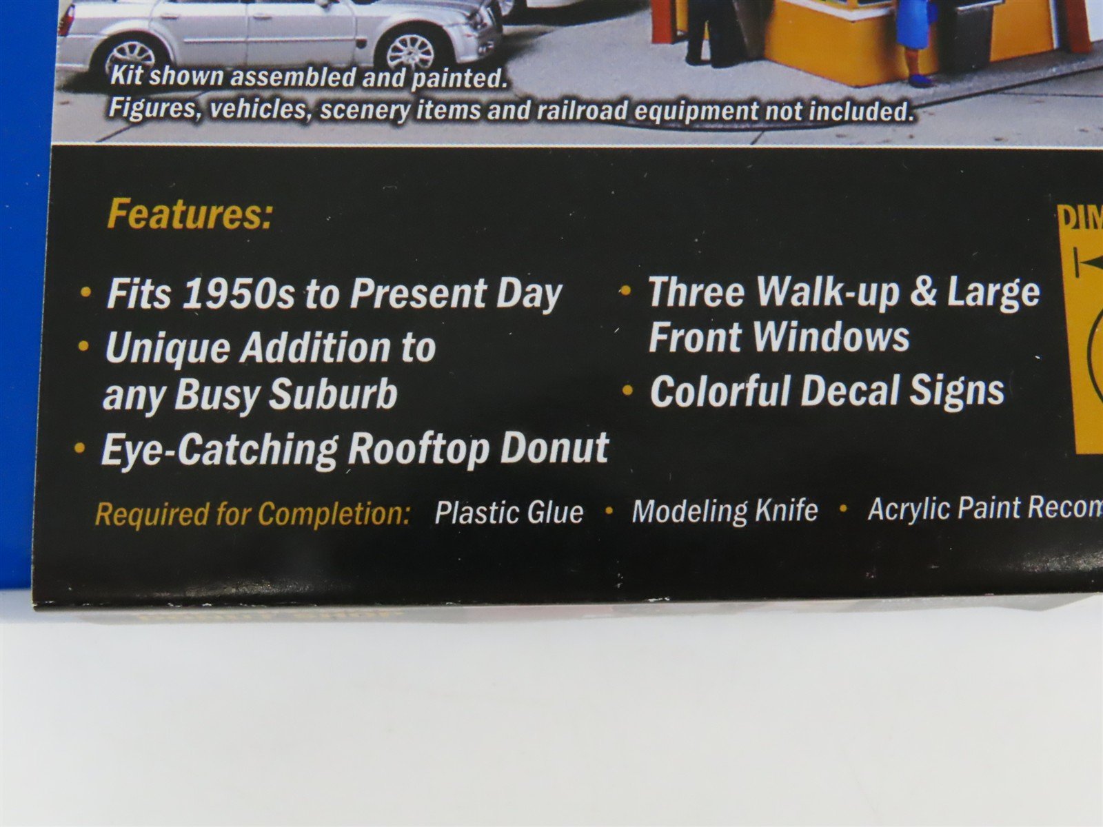 HO Scale Walthers 933-3768 Hole-In-One Donut Shop Building Kit