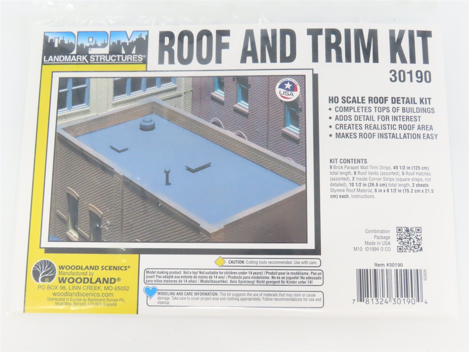 HO Scale DPM 30190 Roof and Trim Detail Kit