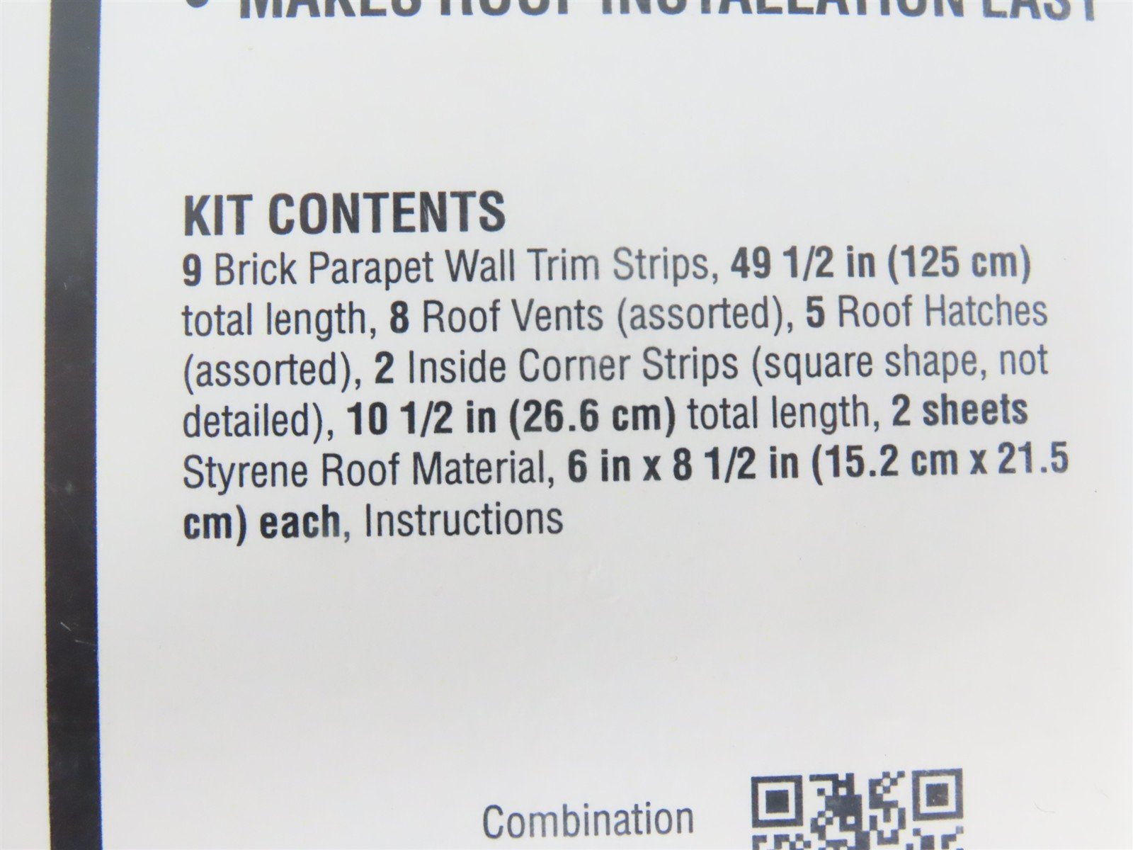 HO Scale DPM 30190 Roof and Trim Detail Kit