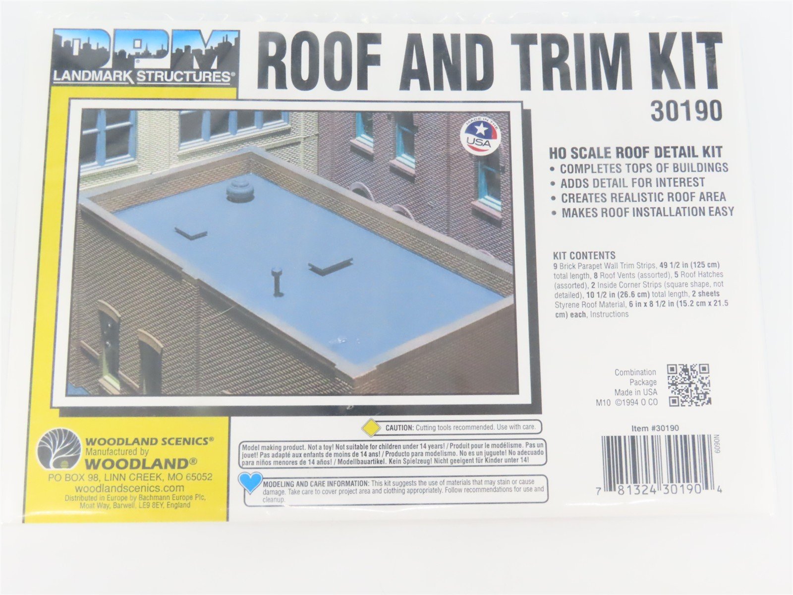 HO Scale DPM 30190 Roof and Trim Detail Kit