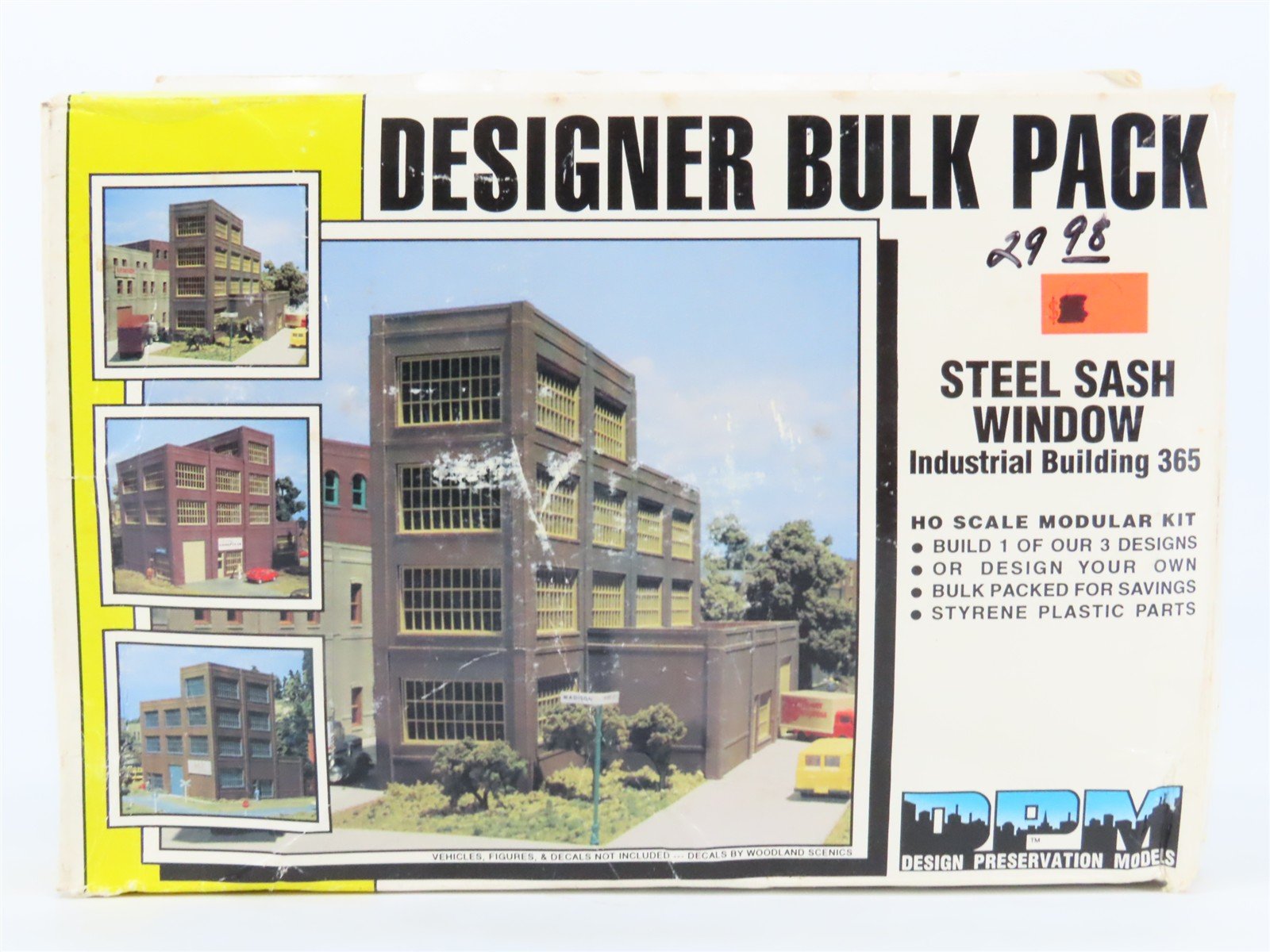 HO Scale DPM #365 Steel Sash Window Designer Bulk Industrial Building Kit