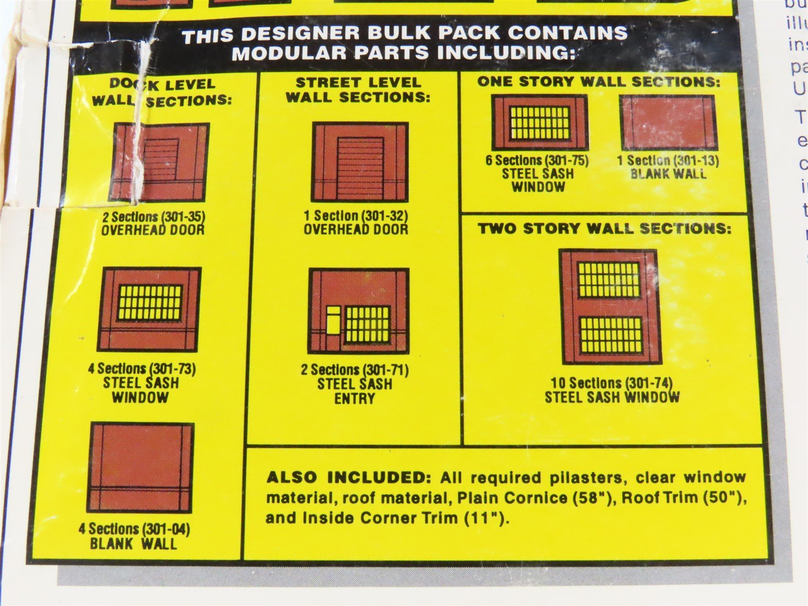 HO Scale DPM #365 Steel Sash Window Designer Bulk Industrial Building Kit