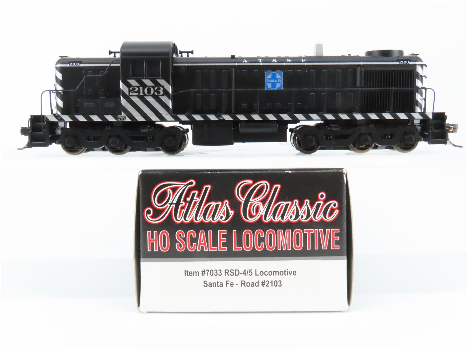 HO Scale Atlas Classic 7033 ATSF Santa Fe ALCO RSD-4/5 Diesel #2103 w/ DCC
