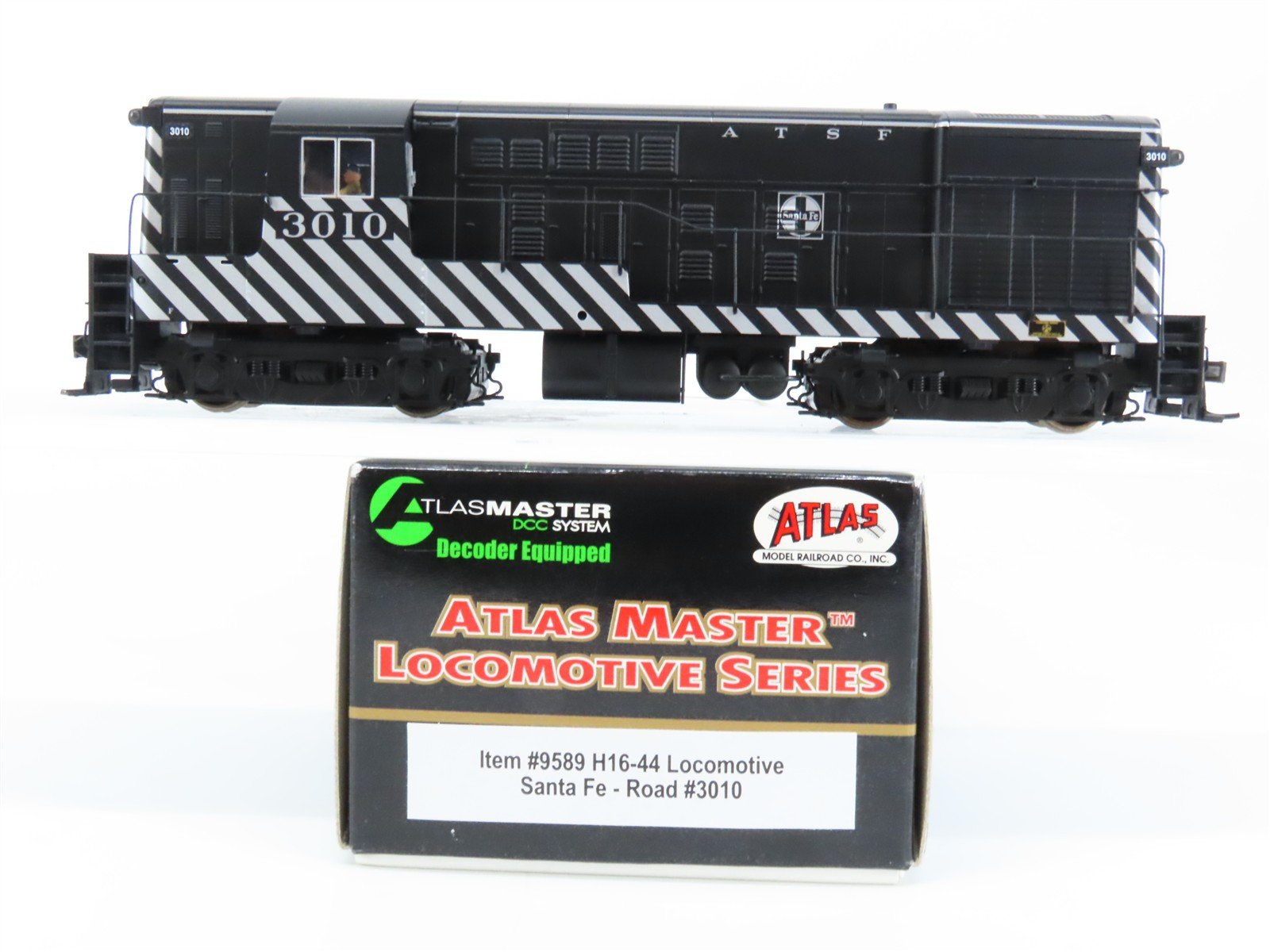 HO Scale Atlas Master 9589 ATSF Santa Fe FM H16-44 Diesel #3010 w/ DCC