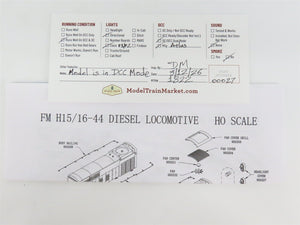 HO Scale Atlas Master 9589 ATSF Santa Fe FM H16-44 Diesel #3010 w/ DCC
