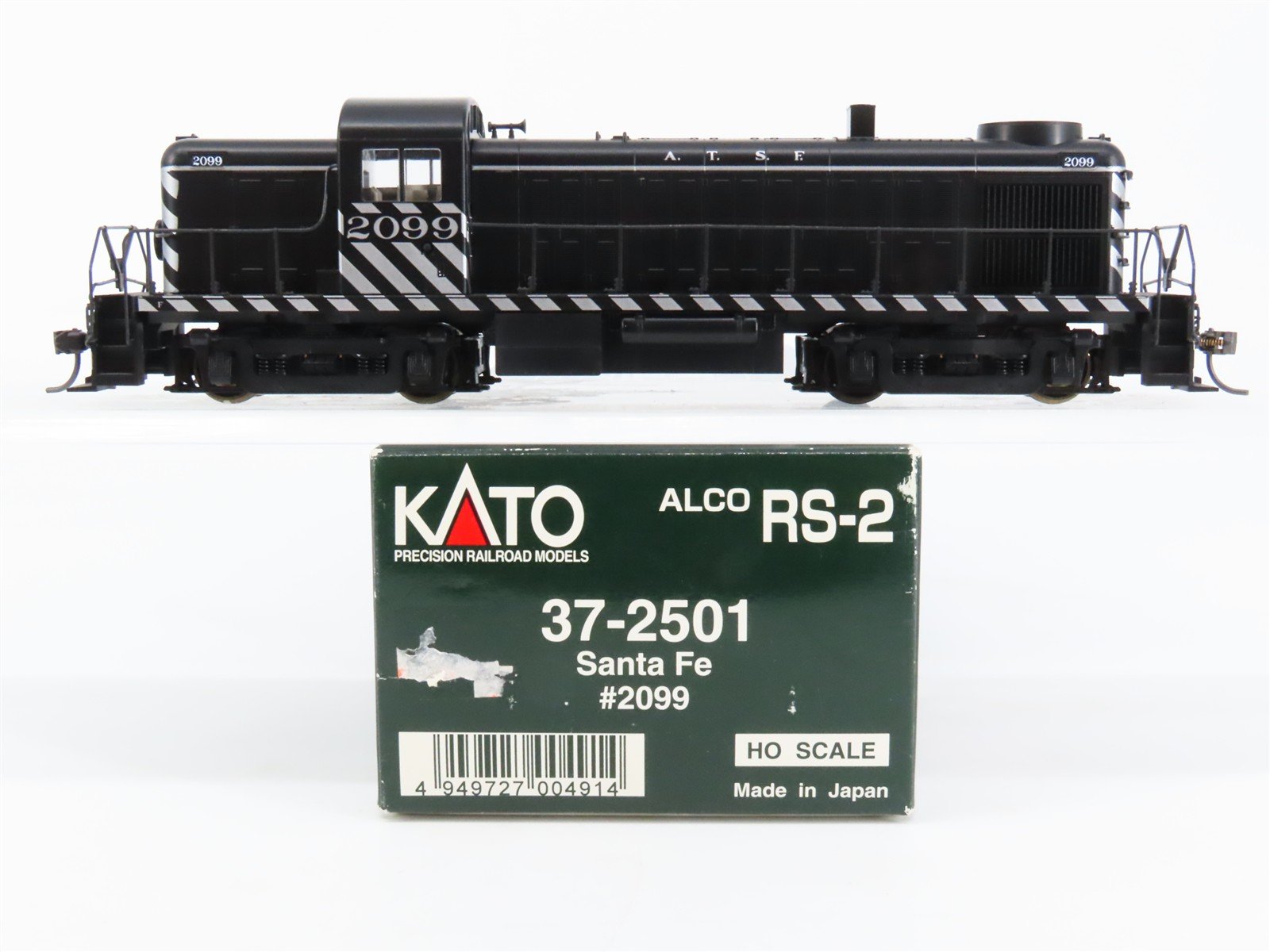 HO Scale KATO 37-2501 ATSF Santa Fe ALCO RS-2 Diesel Locomotive #2099 w/ DCC