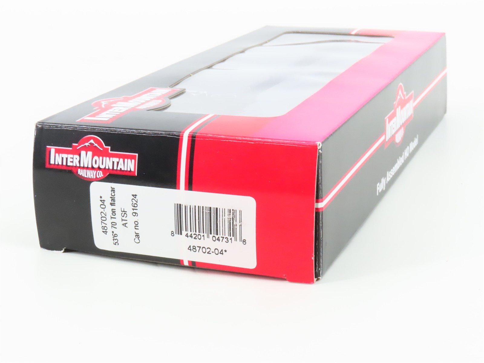 HO Scale InterMountain 48702-04* ATSF Santa Fe Railroad Flat Car #91624