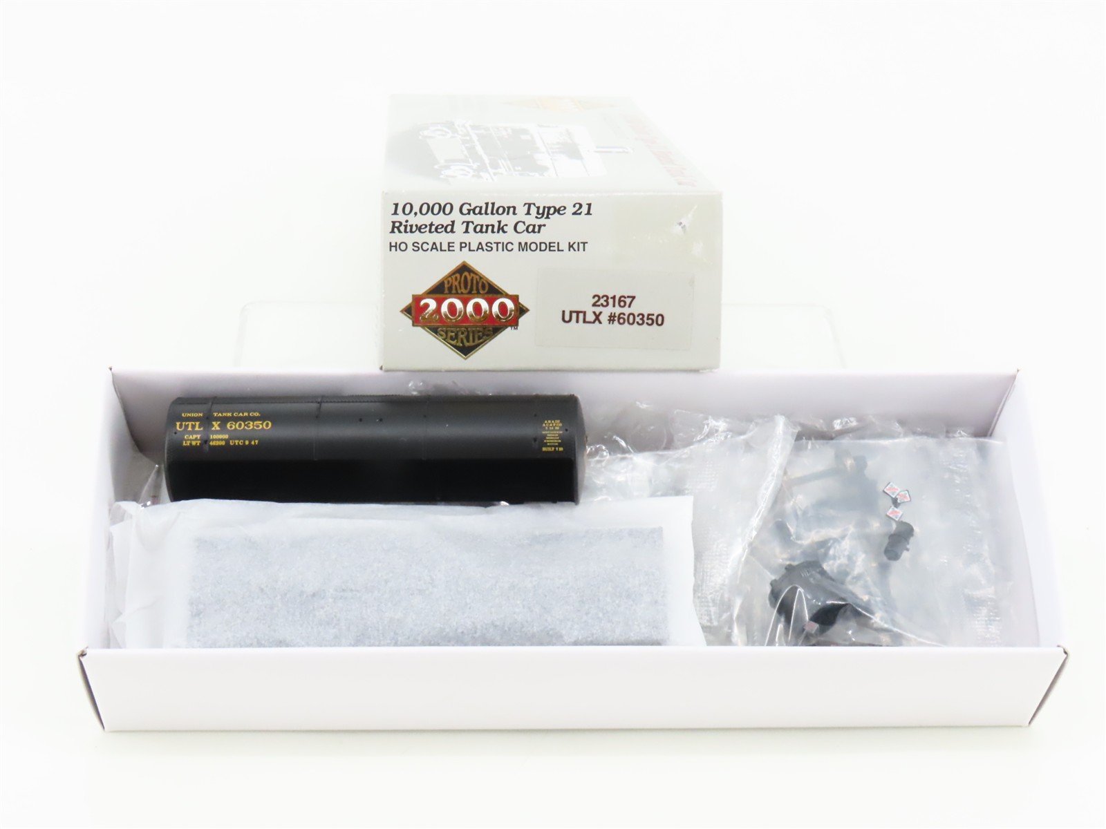HO Scale PROTO 2000 Kit #23167 UTLX Union 10,000 Gallon Riveted Tank Car #60350