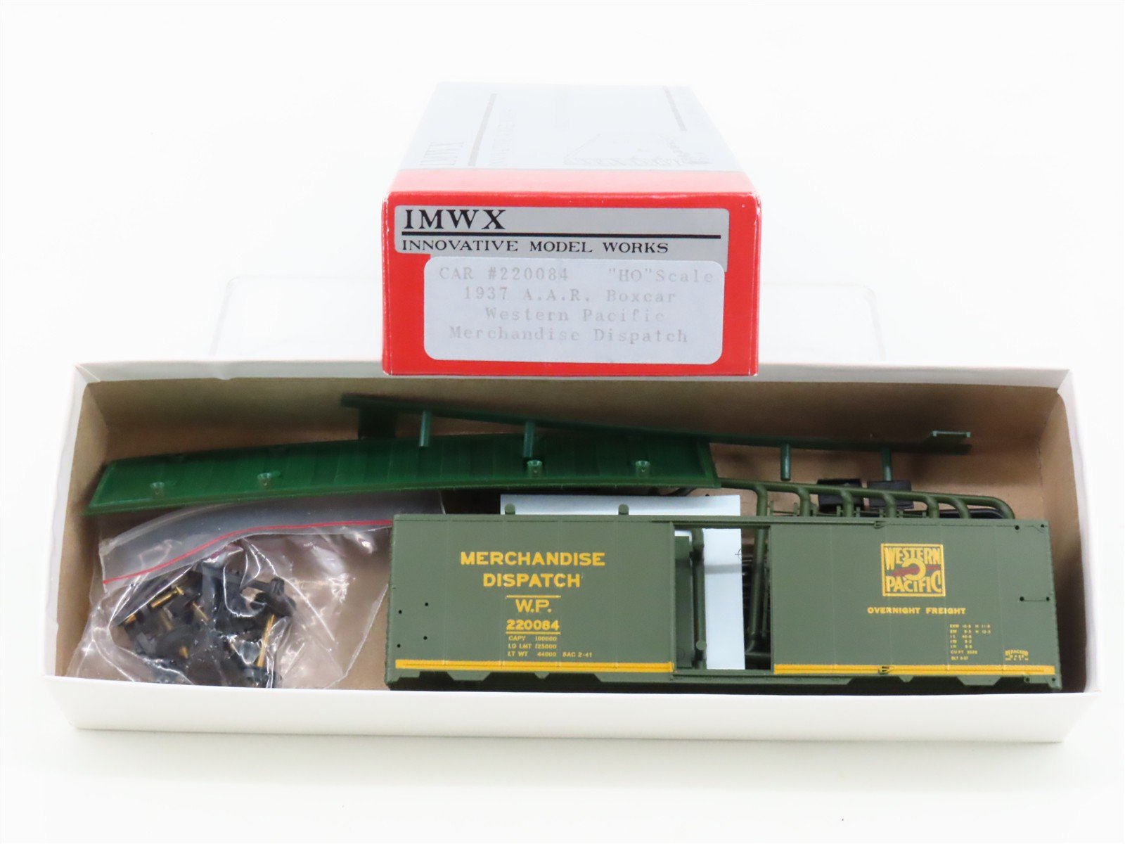 HO Scale Innovative Model Works IMWX Kit WP Merchandise Dispatch Box Car #220084