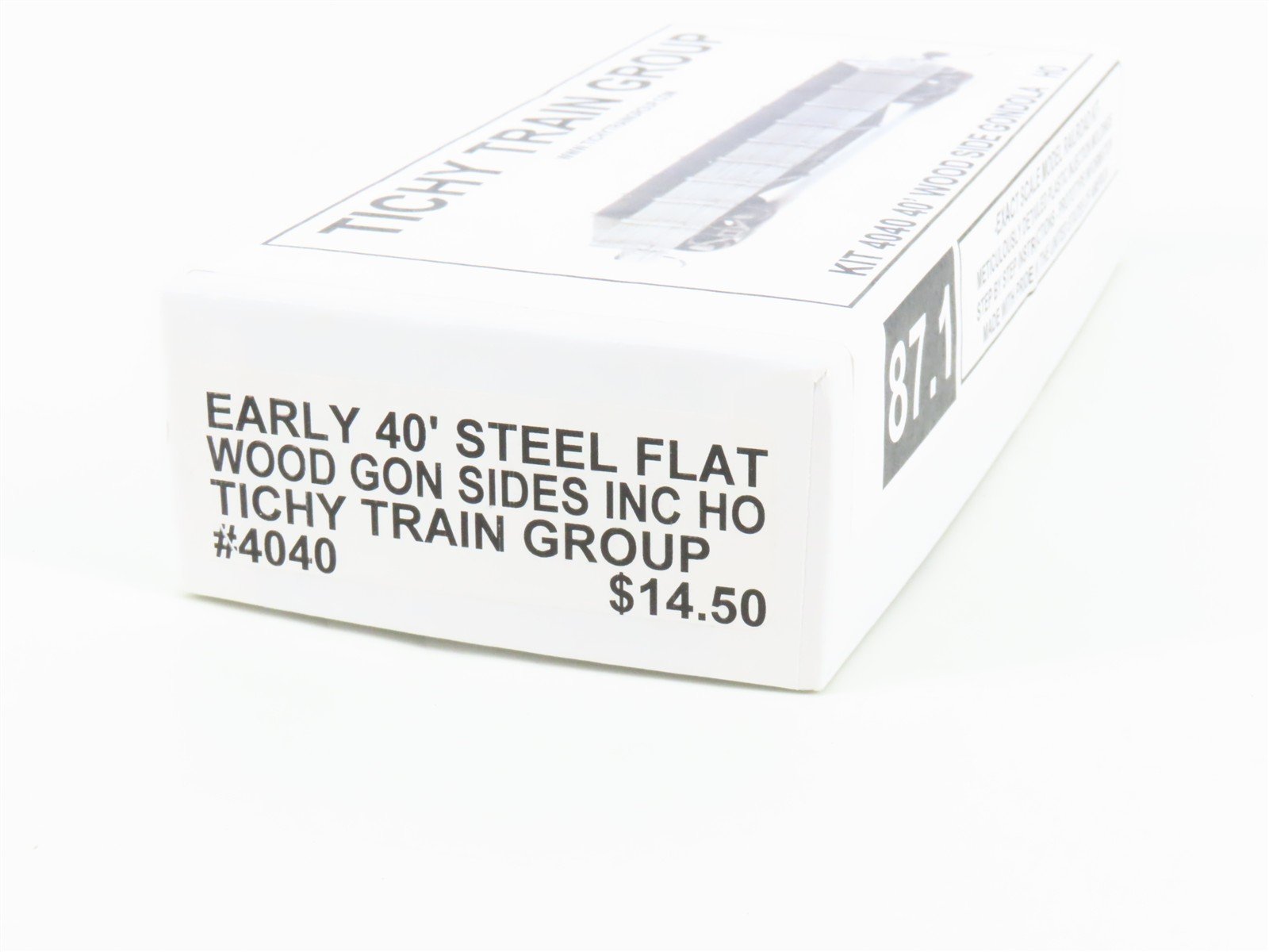 HO Scale Tichy Train Group Kit #4040 Undecorated 40' Wood Side Gondola