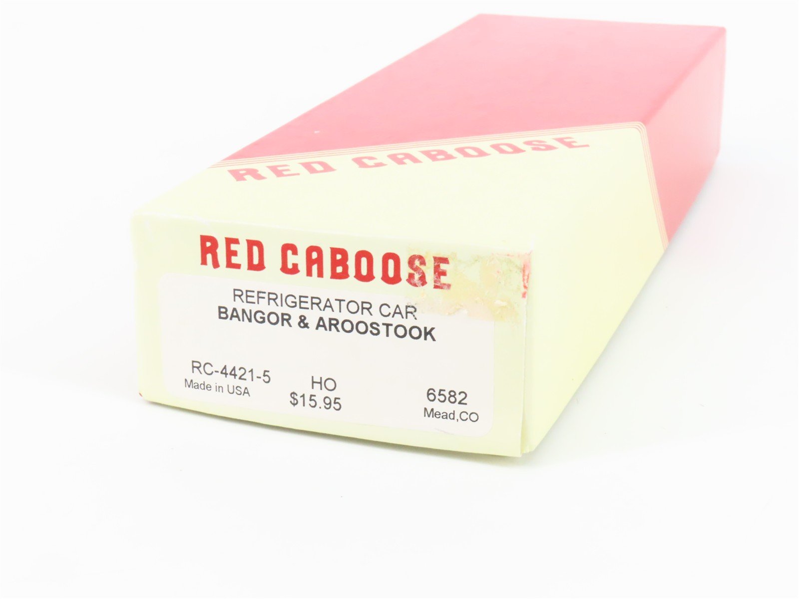 HO Scale Red Caboose Kit RC-4421-5 BAR Bangor & Aroostook Reefer #6582