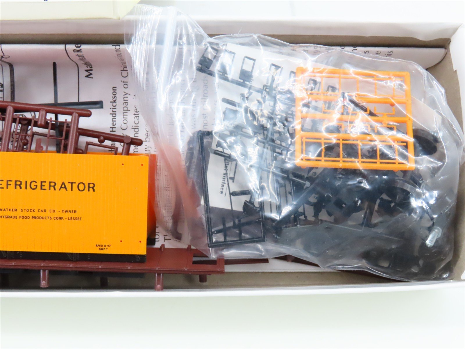 HO Scale Red Caboose Kit RC-1007-5 HFPX Hygrade Food Products Meat Reefer #2795