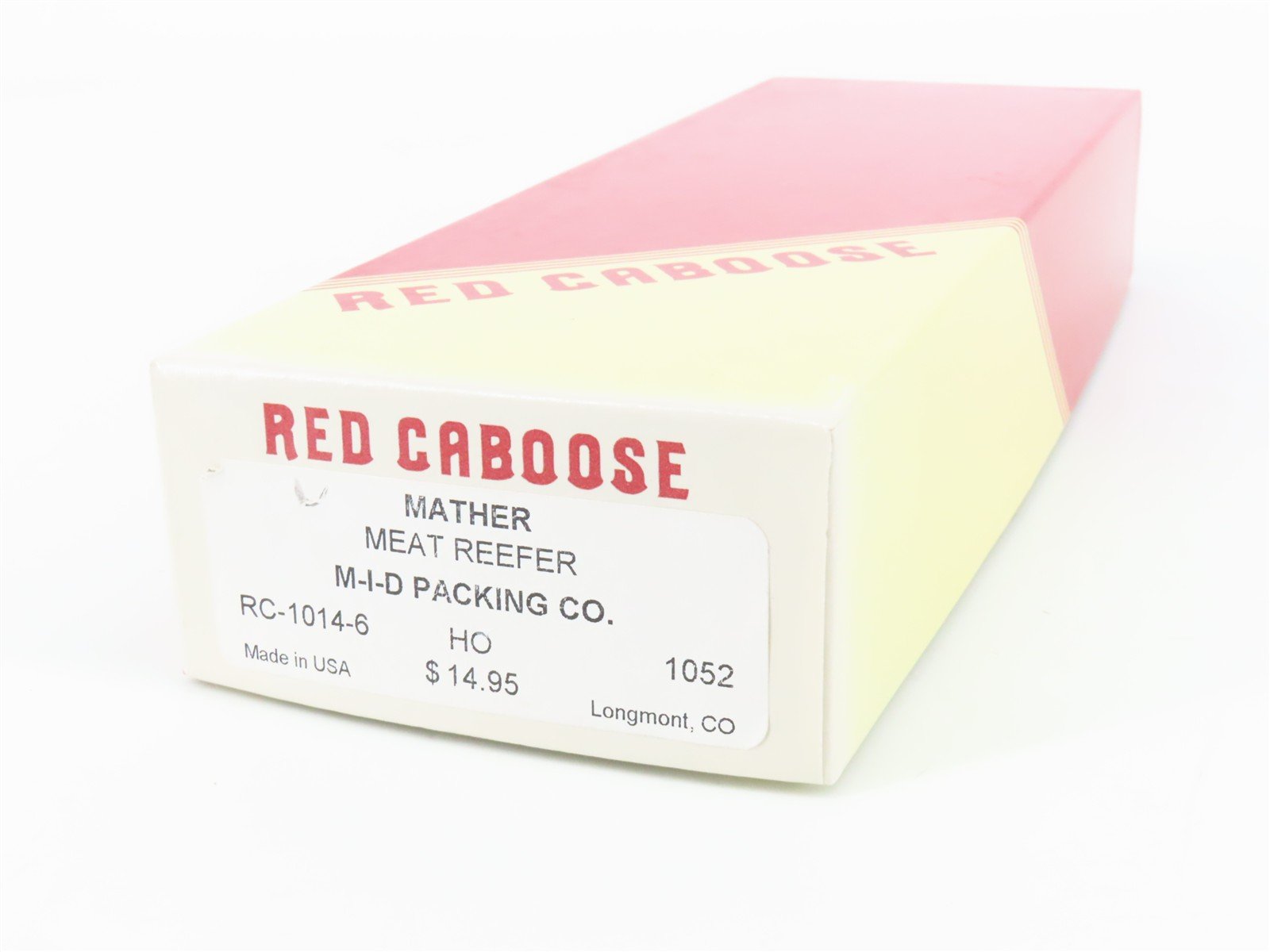 HO Scale Red Caboose Kit RC-1014-6 MUNX M-I-D Packing Meat Reefer #1052